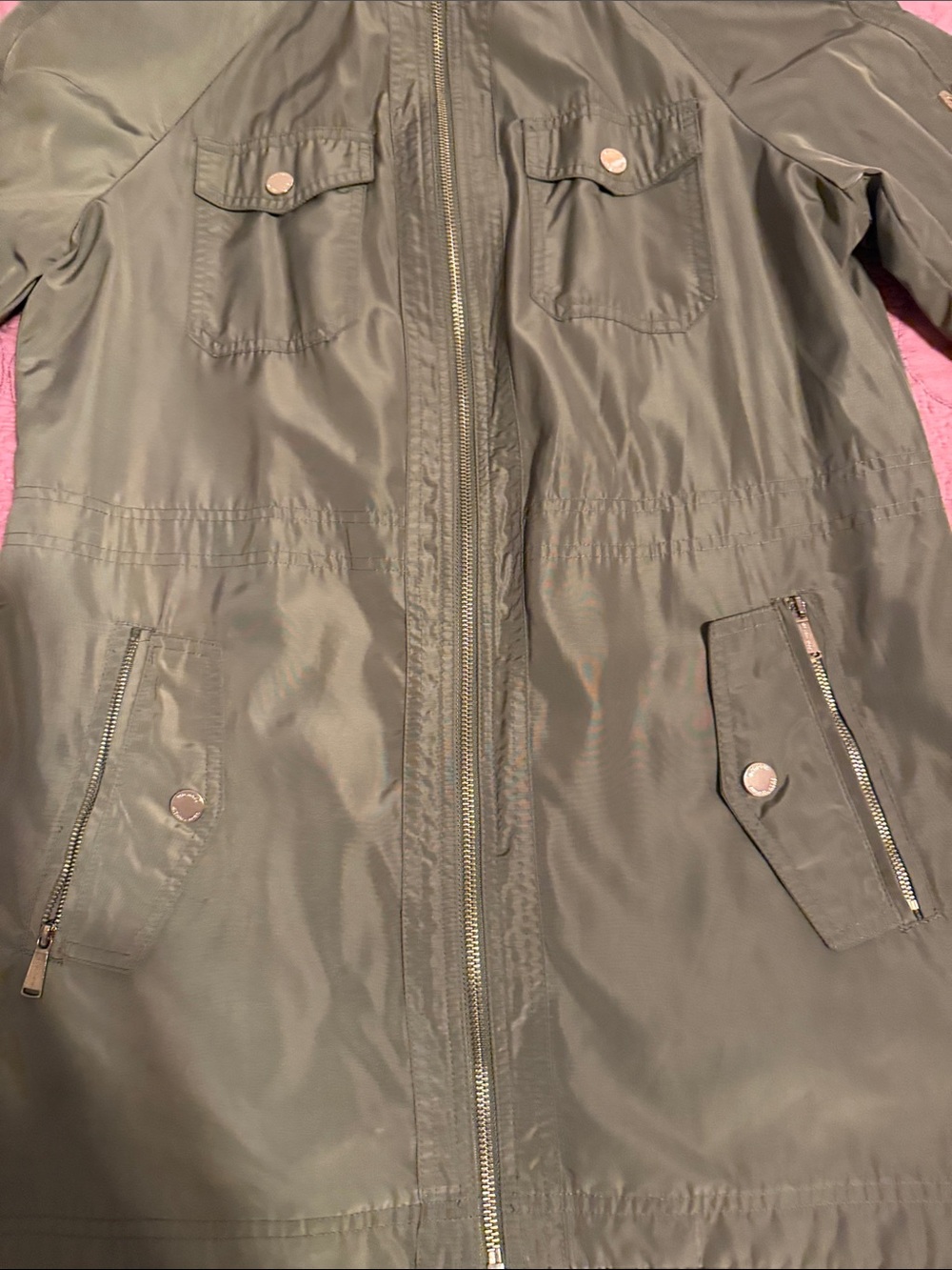 Michael Kors Olive Green Utility Jacket